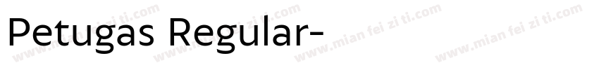 Petugas Regular字体转换